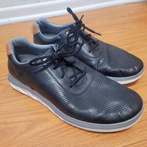 Johnston & Murphy Black Leather Sneakers Size 10.5